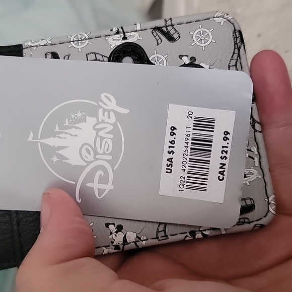 Disney Bags Disney Card Holder Wallet Steamboat Willie Mickey Mouse